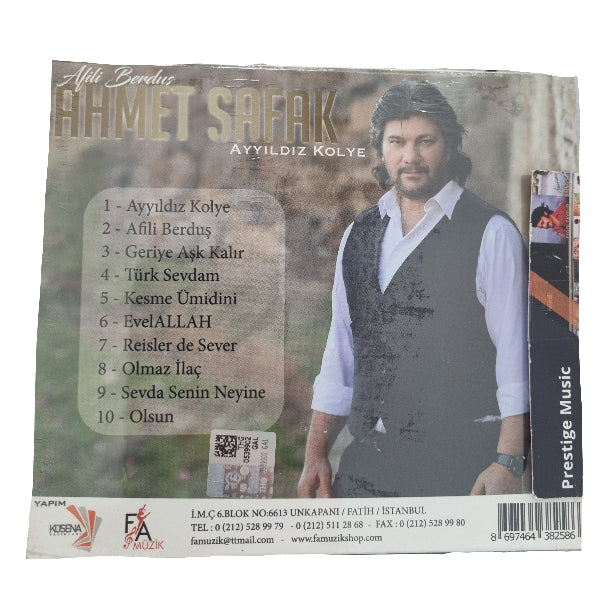 Ahmet Şafak - Ayyıldız Kolye - Afili Berduş (CD) Özgün | Protest | Türk Halk | Müzik | CD
