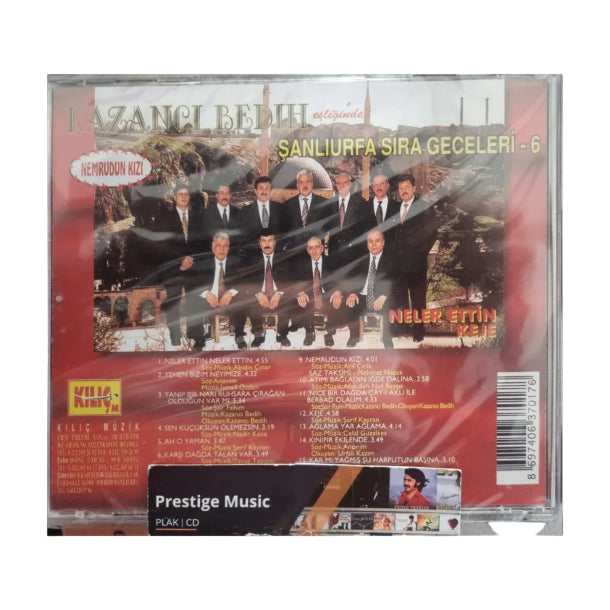 Kazancı Bedih Şanlıurfa Sıra Geceleri CD | Vol.6 | Türk Halk | Müziği | CD