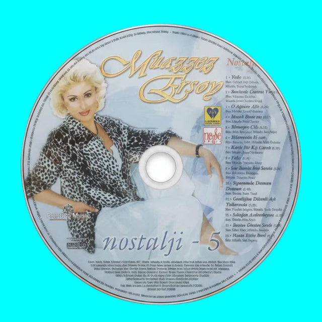 Muhazzez Ersoy - Nostalji - 5 CD | Muhazzez Ersoy CD | Muhazzez Ersoy | Nostalji | 5 | CD