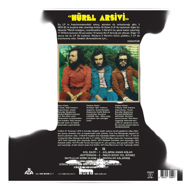 3 Hürel - Hürel Arşivi Plak | Volume 2 (Plak) Anadolu rock | Türkischer rock | Plak | Schallplatte | LP