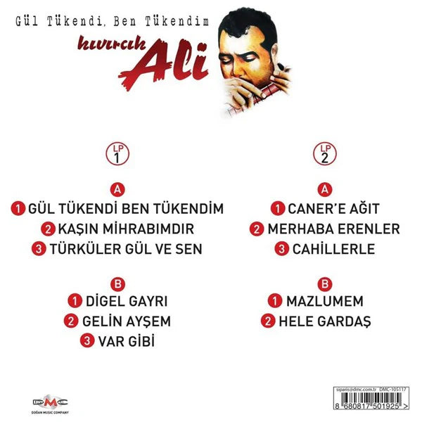 KIVIRCIK ALİ - Gül Tükendi, Ben Tükendim - 2LP - plak - vinil - poster