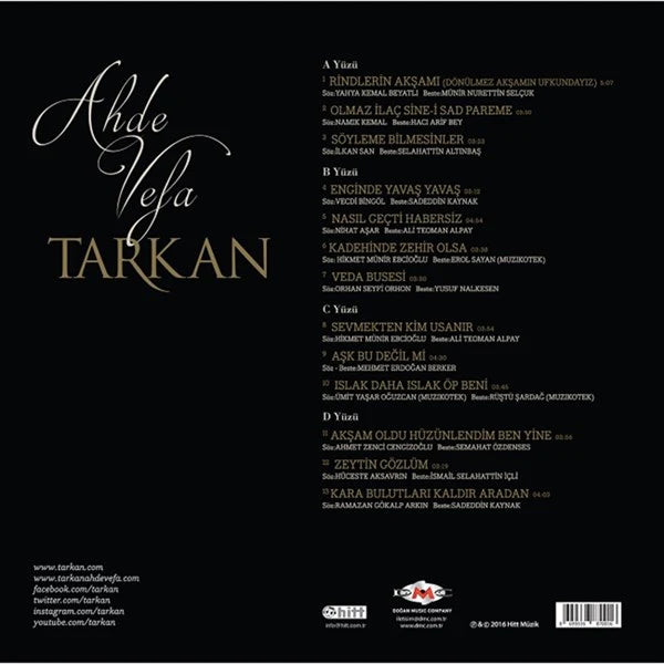 Tarkan -Ahde Vefa Plak(2 Plak)Schallplatte