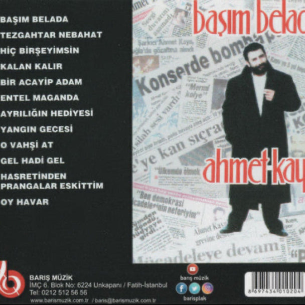 Ahmet Kaya-Başım Belada( CD ) Özgün | Protest Müzik CD