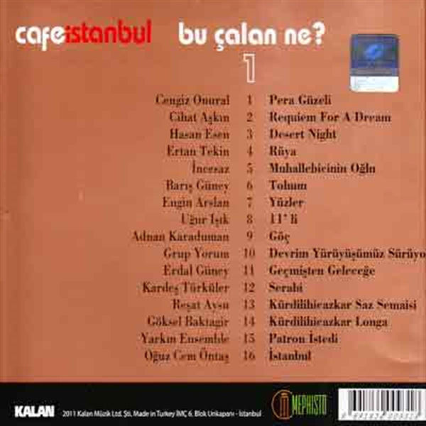 Cafe İstanbul - Bu Çalan Ne ? | 1 CD | Karışık | çeşitli Sanatçılar dan | Enstrümantal | instrumental | CD