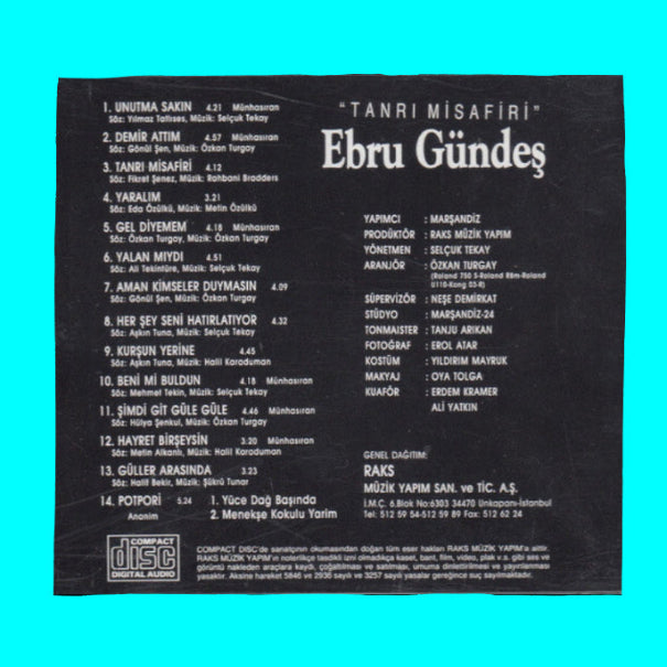 Ebru Gündeş - Tanrı Misafiri (CD) Ebru Gündeş Tanrı Misafiri CD | Ebru Gündeş CD