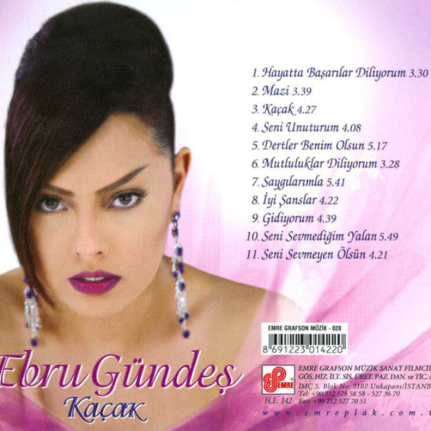 Ebru Gündeş - Kaçak | CD | Ebru Gündes Kacak CD | Türkçe | Arabesk | CD