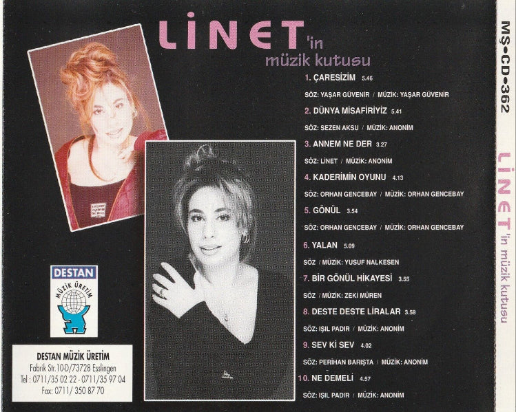 Linet CD – Linet'in Müzik Kutusu- Destan Müzik CD