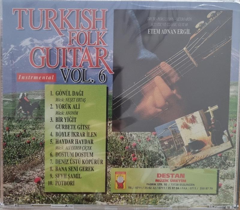 Turkish Folk Guitar| 6 (CD) enstrümantal |instrumental | CD | CD's