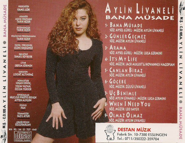 AYLiN LiVANELi-Bana Müsade CD(Destan Müzik )