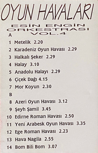 OYUN HAVALARI Cilt.4 - Esin Engin Orkestrası - CD