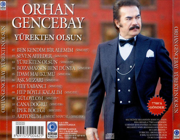 Orhan Gencebay CD - Orhan Gencebay - Yürekten Olsun | Arabesk (CD)