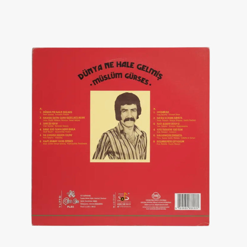 Müslüm Gürses Dünya Ne Hale Gelmiş Plak ( Müslüm Gürses Album Plak ) Müslüm Gürses Kaç Kadeh Sustu Plak