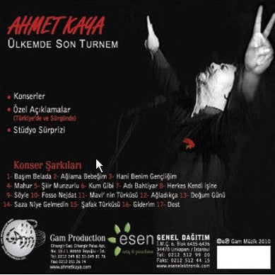 Ahmet Kaya - Ülkemde Son Turnem ( VCD)