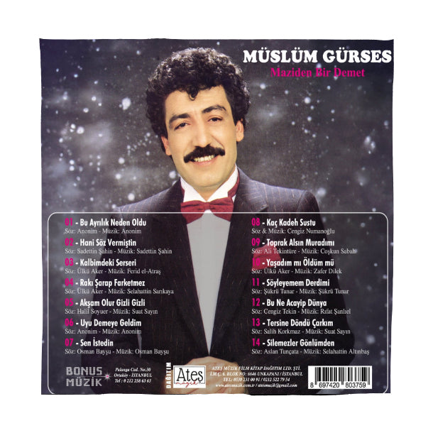 Müslüm Gürses - Maziden Bir Demet CD(Maziden bir demet CD) Maziden bir demet - Müslüm Gürses CD | Arabesk | CD