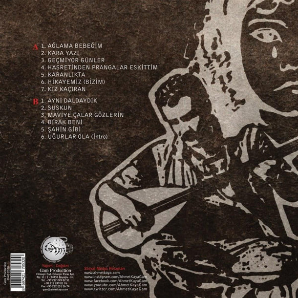 Ahmet Kaya Plak | Ağlama Bebeğim ( Türk Halk | Özgün | protest | Müzik Plak ) Schallplatte | LP