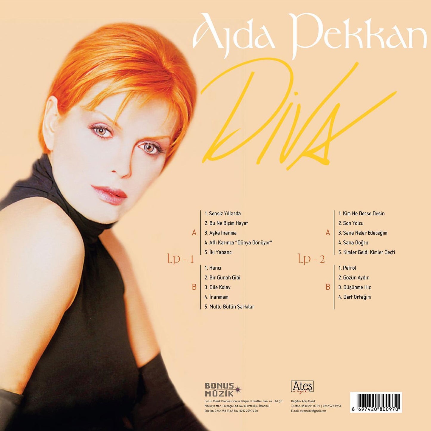 AJDA PEKKAN - DIVA - Record - Vinyl - Plak - 2LP