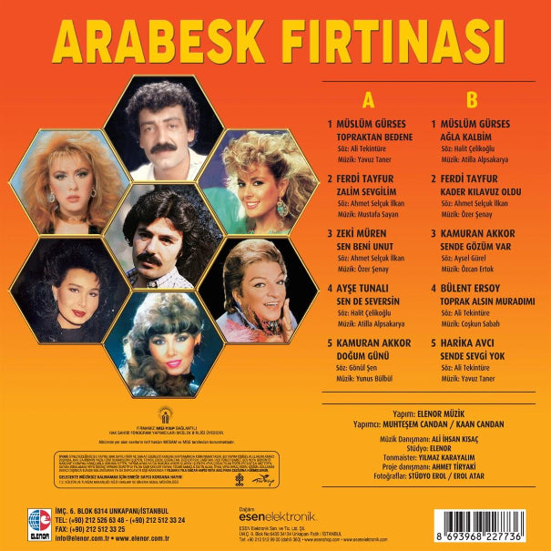 Arabesk Fırtınası | Çeşitli Sanatçılar | karışık | Plak (karışık Arabesk Plak) | LP