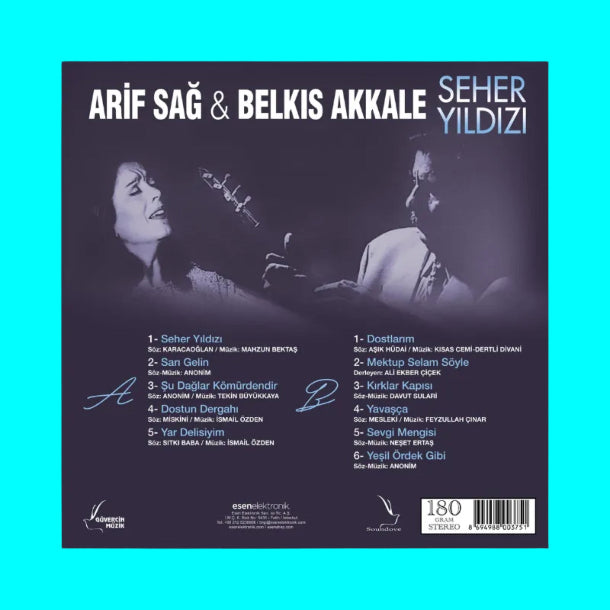 Arif Sağ / Belkıs Akkale - Seher Yıldızı (Plak)Türk Halk | Müziği | Türkische Volksmusik | Plak | LP