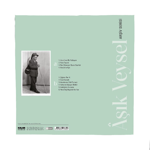 Aşık Veysel Plak | Aşık Veysel Arşiv Serisi |Plak(Siyah Plak)Türk halk müziği |kayıt | LP