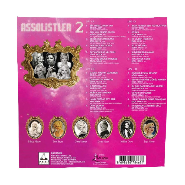 Assolistler Plak | Assolistler Cilt:2 | karışık Türk Sanat müziği Plak(2 Plak) Schallplatte | LP
