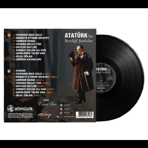 Atatürk'ün Sevdiği Şarkılar |  Plak|  Solist| Ertan Sert (Türk Sanat Müziği Plak) Schallplatte | LP
