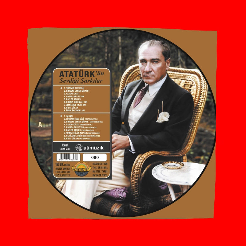 Atatürk'ün Sevdiği Şarkılar plak - Solist: Ertan Sert ( Numaralı Picture Plak) Schallplatte | LP