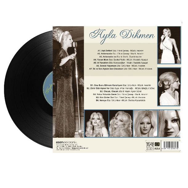 Ayla Dikmen- Klasikler (Plak)Ayla Dikmen Klasikleri | Issız Adam film Müzikleri | Anlamazdın | Plak | LP