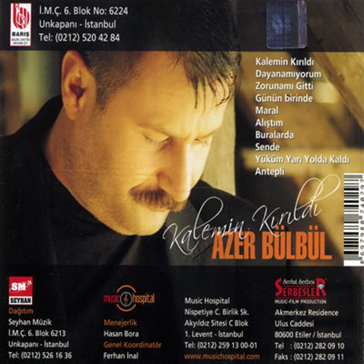 Azer Bülbül- Kalemin KırıldıCD-Kalemin Kirildi(CD)