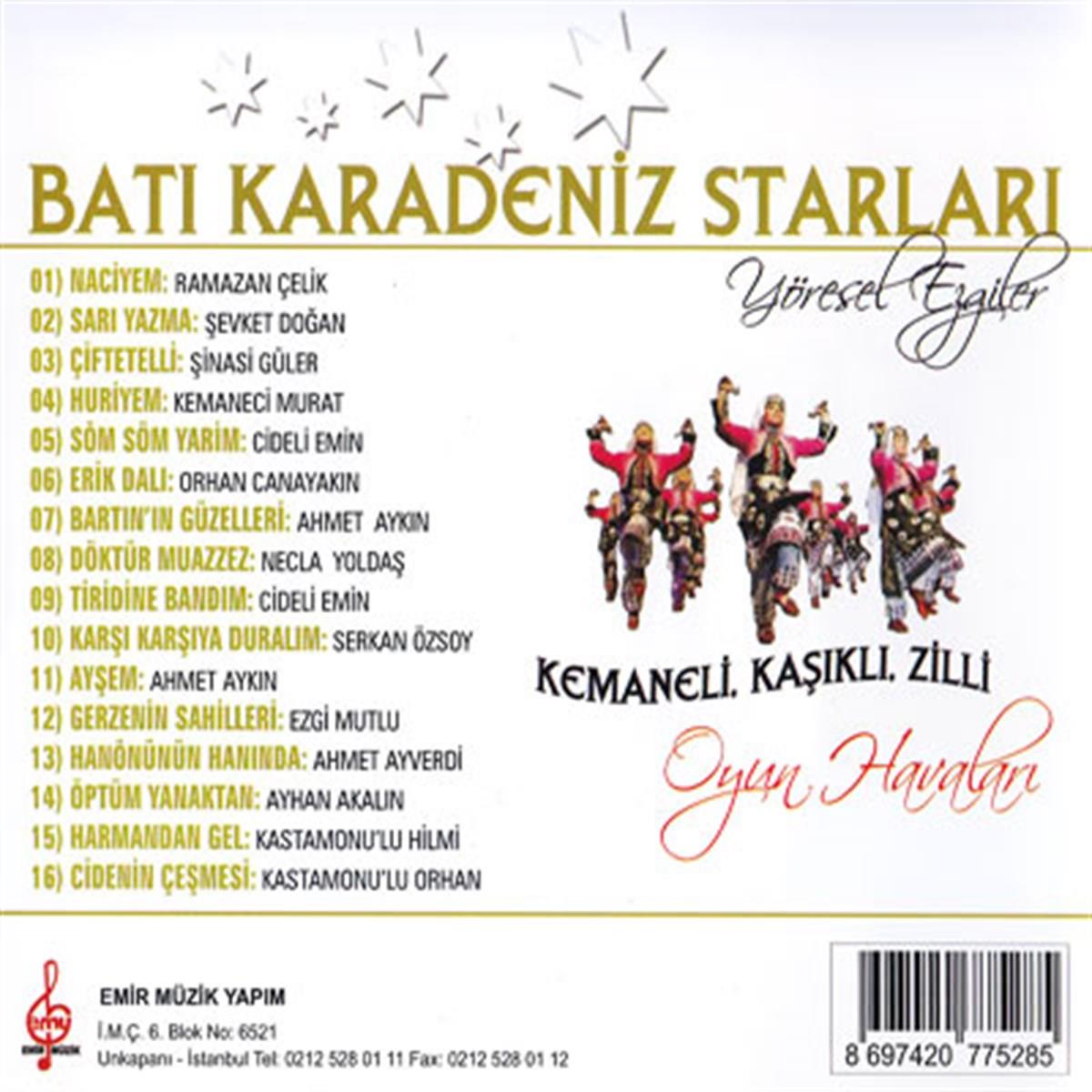 Emir Müzik Batı Karadeniz Starları - Yöresel Ezgiler (CD)