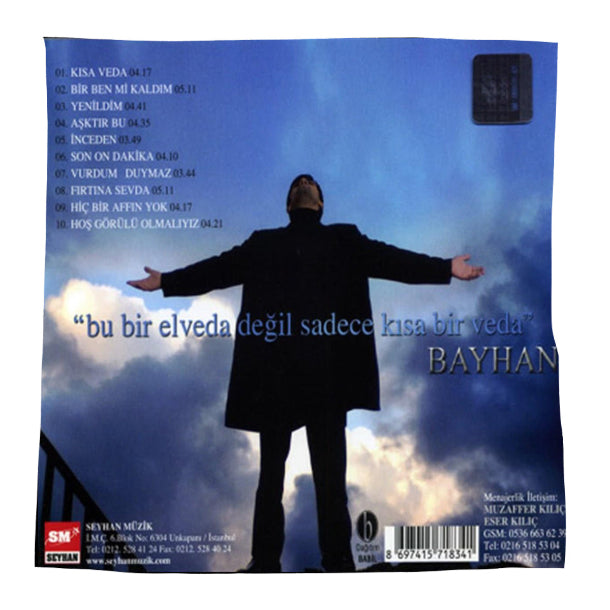 Bayhan - Kısa Veda (CD) Bayhan Kisa Veda CD | Arabesk | Pop | CD