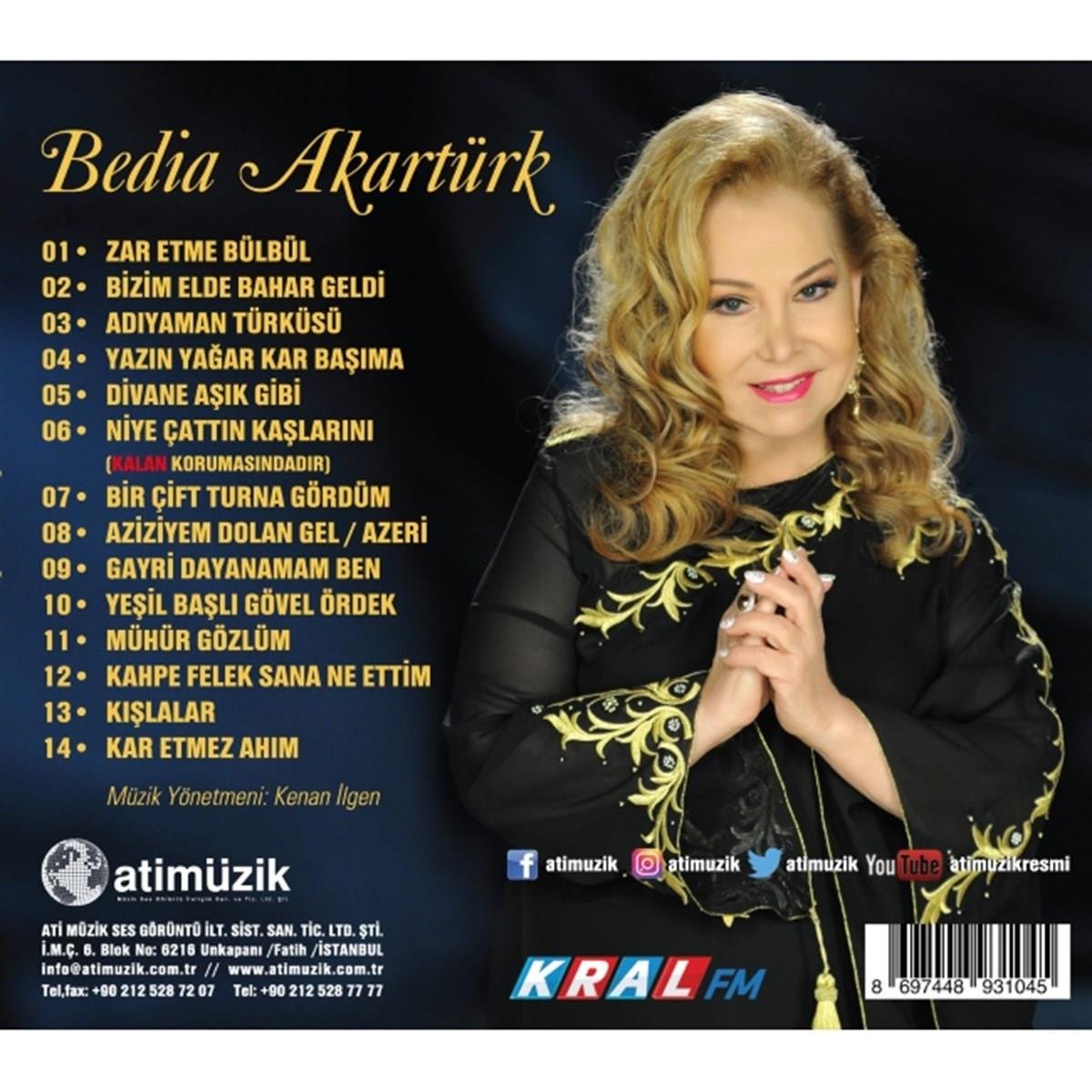 BEDIA AKARTÜRK - 55. Sanat Yılı - CD