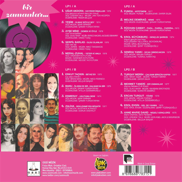 Bir Zamanlar | Çeşitli Sanatçılar |Eski | Nostalji  | Türkce Pop | Plak( 2 Plak) Schallplatte | LP