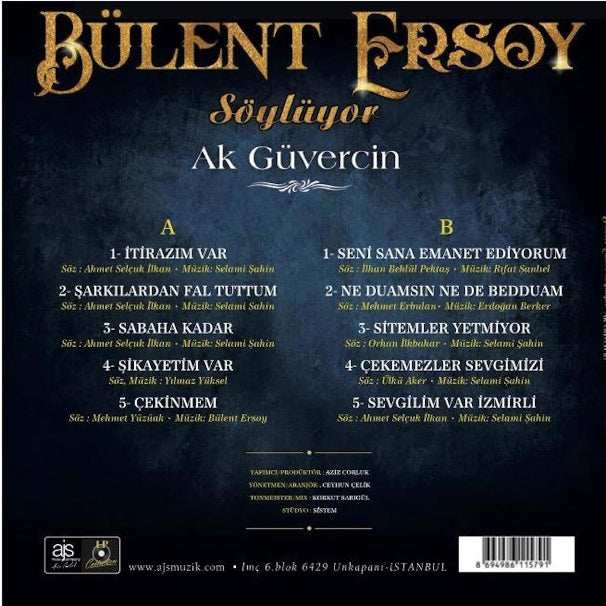 Bülent Ersoy - Ak Güvercin Plak (Bülent Ersoy Söylüyor Plak) Bülent Ersoy Plak