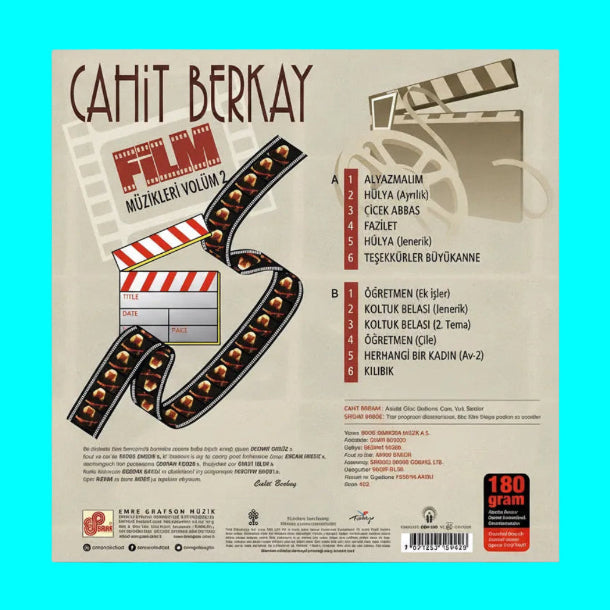 Cahit Berkay - Film Müzikleri 2 (Türkçe Enstrümantal) | Film ve dizi müzikleri | Kayıt)