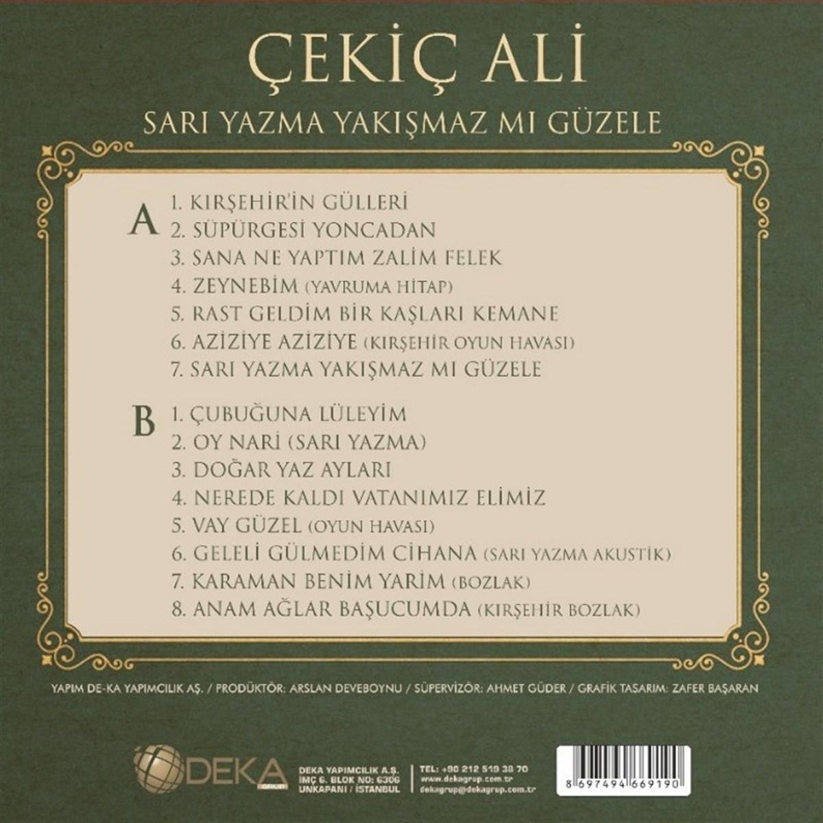 Cekiç Ali -Cekic Ali- Sari Yazma Yakismaz mi Güzele (Plak)Schallplatte