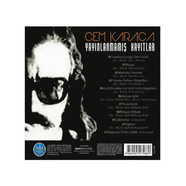 Cem Karaca CD - Yayınlanmamış Kayıtlar CD | 1974'ten Günümüze Enstrümantal Kayıtlarıyla CD | Türkçe CD