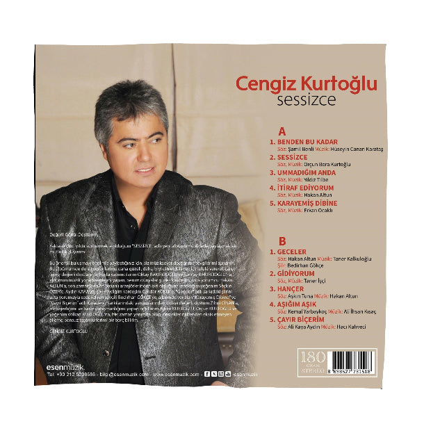 Cengiz Kurtoğlu - Sessizce (Plak) Cengiz Kurtoğlu Sessizce Plak | Schallplatte | LP