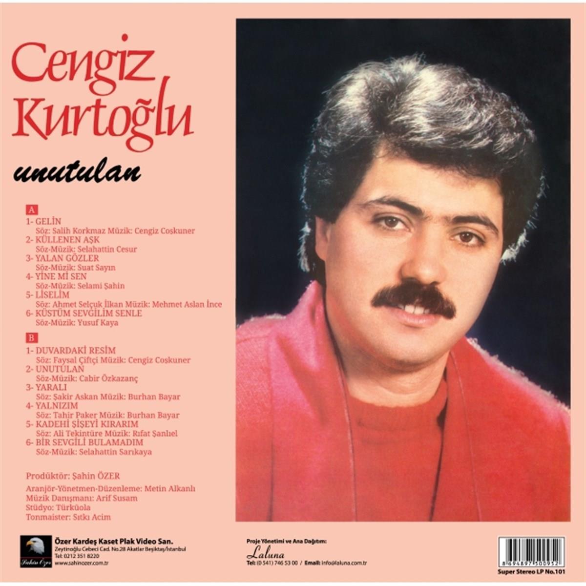 CENGİZ KURTOĞLU - Unutulan - Kırmızı Renkli Özel Baskı Plak - Record - Vinyl - Plak