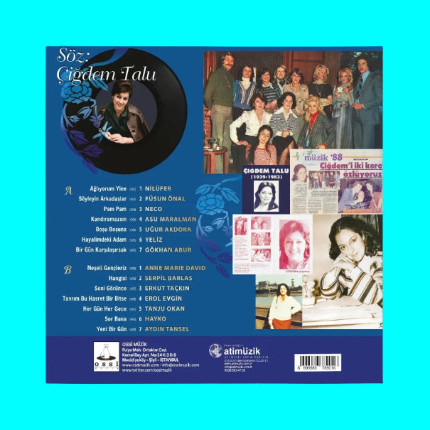 Çiğdem Talu - Söz: Çiğdem Talu (Çeşitli Sanatçılar ) Plak | LP | Türk Pop Müziği | Plak | LP