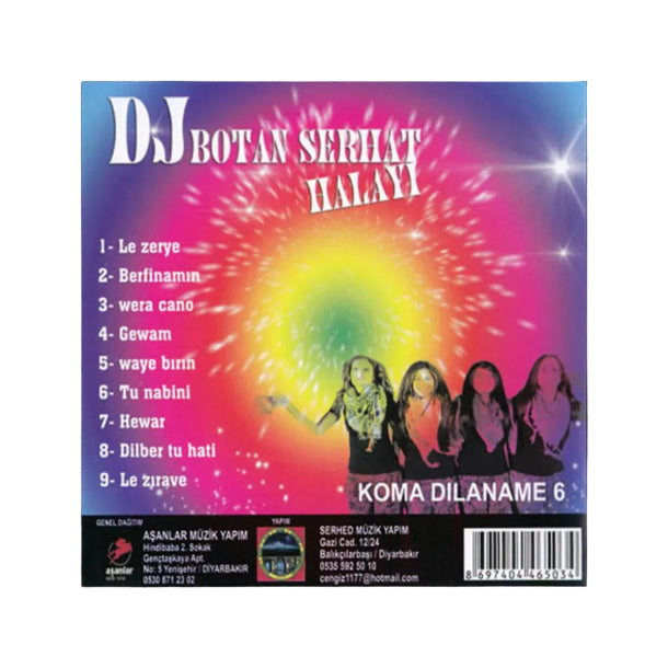 Kürtçe Halay | Dj Botan Serhat Halayı CD - Koma Dilaname 6 | CD |kürtce halay