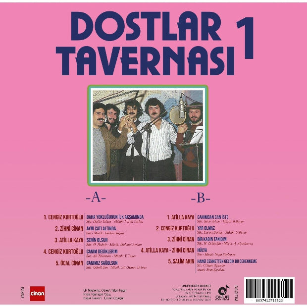Dostlar Tavernası 1 ( Arabesk | Plak | Schallplatte | LP ) Arabesk Müzik