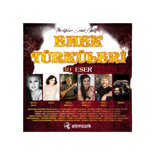 Emek Türküleri - Çeşitli Sanatçılar CD (2 CD + 30 Eser) Türkische Volksmusik | CD's | Türk Halk | CD