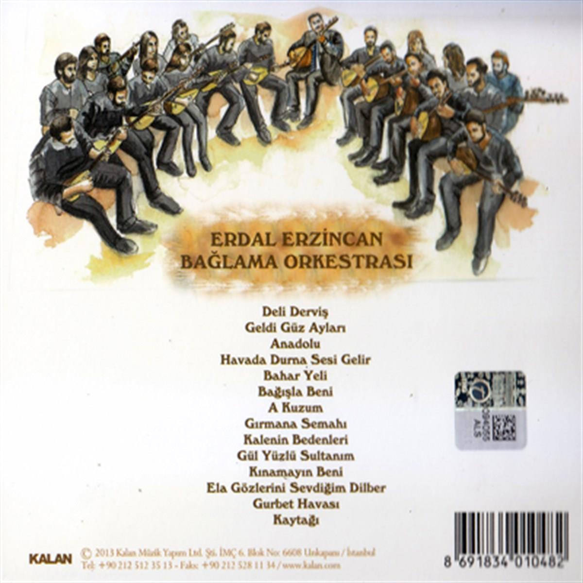 ERDAL ERZINCAN BAGLAMA ORKESTRASI CD ( KALAN ) Erdal Erzincan Baglama Orkestrasi Cd