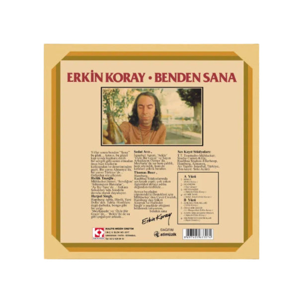 Erkin Koray - Benden Sana (Renkli Plak)Türkischer Rock | Türkçe Rock | Türk Rock | Anadolu Rock | Plak | LP