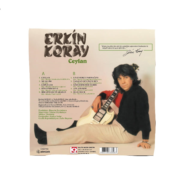 Erkin Koray - Ceylan Plak | Erkin Koray Çöpçüler Plak (Renkli Plak) Anadolu rock Plak | Schallplatte