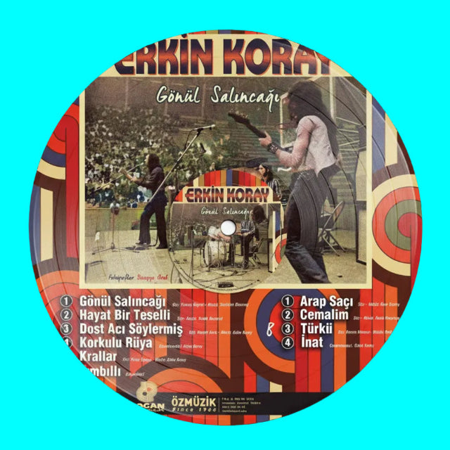 Erkin Koray - Gönül Salıncağı (Renkli Plak) Türkischer rock | Schallplatte | Anadolu rock | Plak