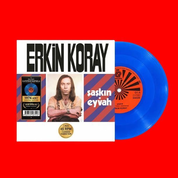 Erkin Koray - Şaşkın (Limited Edition - Sürpriz Numaralı - Sertifikalı (45 Devir Renkli Plak) LP