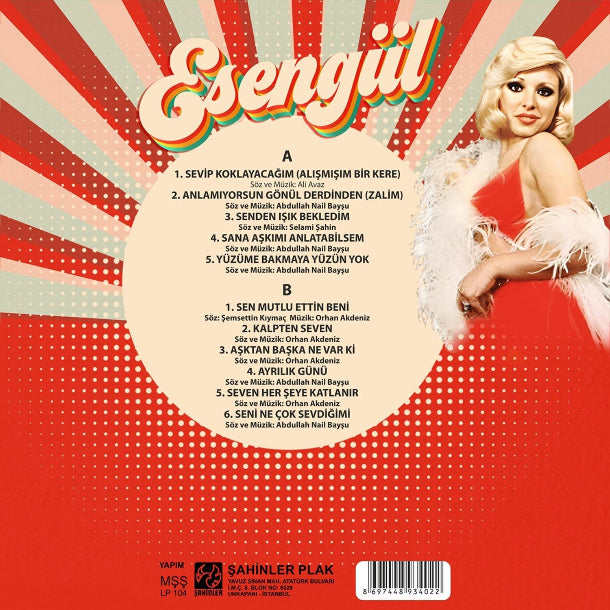 Esengül - Esengül Plak (Renkli Plak) Türkçe Arabesk Plak | Schallplatte
