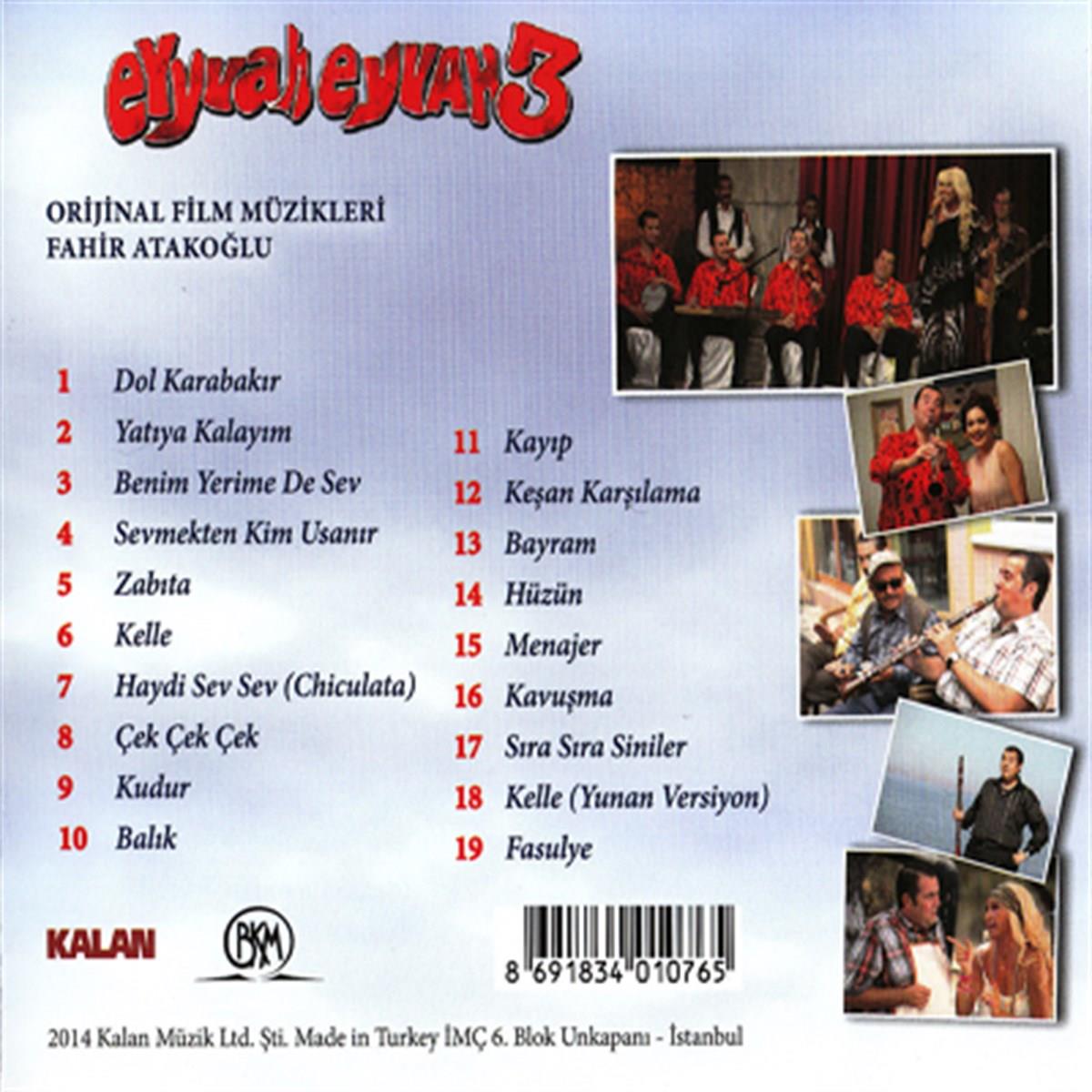 Kalan Müzik  Eyvah Eyvah 3-Fahir Atakoğlu(CD)