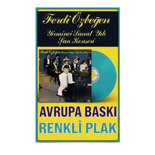 Ferdi Özbeğen -20.Sanat Yılı Şan Konseri Plak (Renkli 2 Plak) Ferdi Özbeğen 20.Sanat Yili Plak | Schallplatte | LP